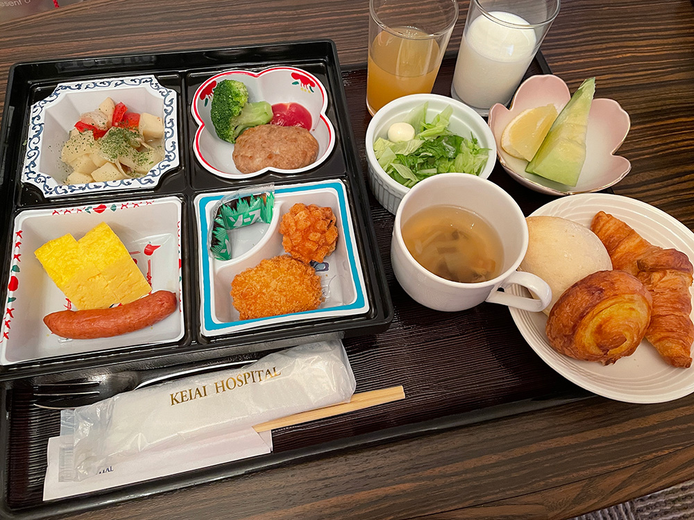 恵愛病院　朝食　産院　入院食