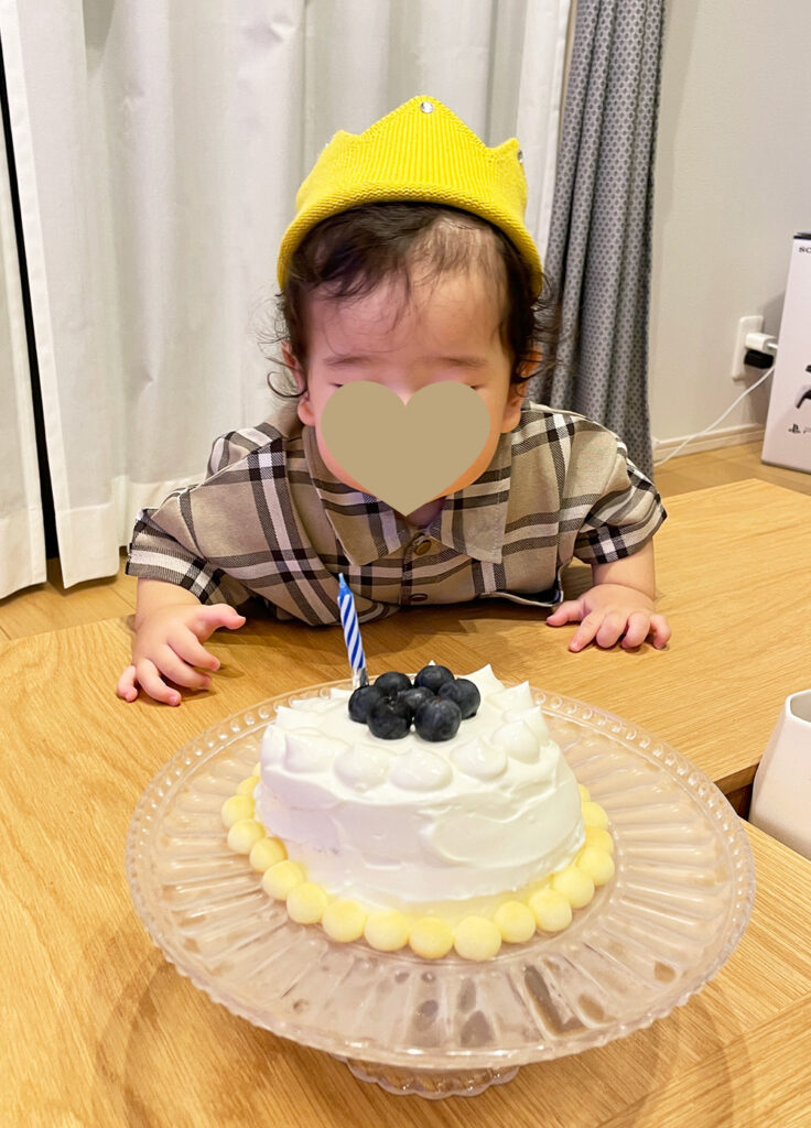 スマッシュケーキ 1歳誕生日 男の子